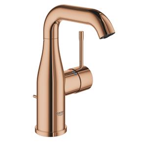 Grohe Essence New wastafelkraan M-size met hoge draaibare uitloop cartouche warm sunset