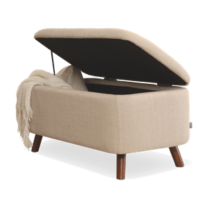 Nolon Julia bankje met opbergruimte beige - 83 x 41 cm
