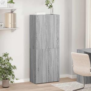vidaXL Archiefkast 60x32x153 cm bewerkt hout grijs sonoma eikenkleurig