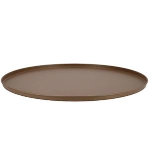 DK Design Onderbord/kaarsenbord - decoratie dienblad - metaal - mat goud - x 2 cm - rond -