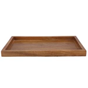 DK Design Kaarsenbord/decoratie dienblad Mumbai - mangohout - x 23 cm - rechthoek -