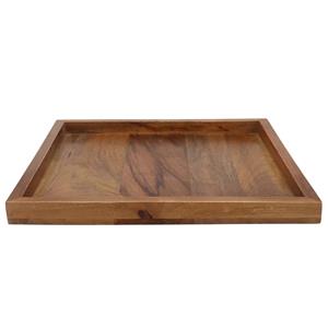 DK Design Kaarsenbord/decoratie dienblad Mumbai - mangohout - x cm - vierkant -