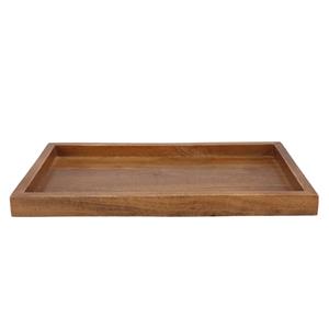 DK Design Kaarsenbord/decoratie dienblad Mumbai - mangohout - x 27 cm - rechthoek -