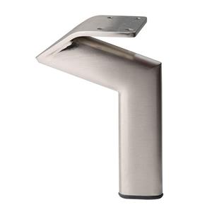 Furniture Legs Europe Stalen meubelpoot rvs look design 11,5 bij 2 cm en hoogte 16 cm