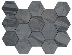 Jabo Luxury Dark hexagon mozaïek 33x23cm