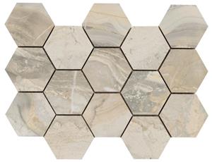 Jabo Luxury Beige hexagon mozaïek 33x23cm