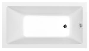 Polysan Noemi ligbad 160x80x39cm wit mat