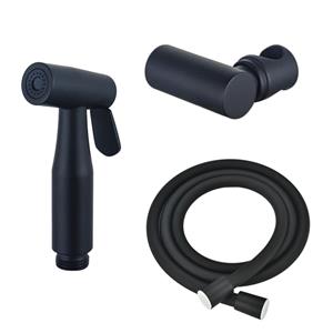 Fortifura Calvi Bidetset - handdouche - slang 150cm - houder - mat zwart SW970016 SW720565 SW767379