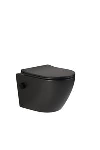 DTG Livorno douche wc met softclose zitting zwart mat