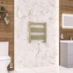 Eastbrook Wendover handdoekradiator 60x60cm 260W messing geborsteld