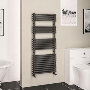 Eastbrook Imperia 2 koloms handdoekradiator 60x145cm 1426W antraciet
