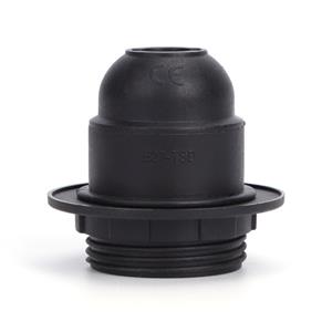 Aigostar Lamphouder E27 Fitting - Met Fittingring - Zwart