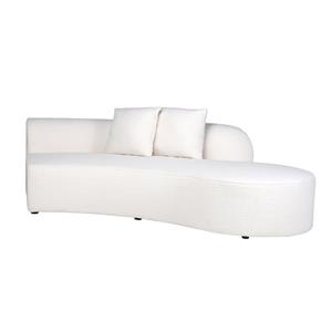 Richmond Interiors Richmond Modulaire Bank Grayson Ottoman rechts, Furry - Wit