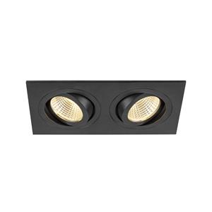 SLV 1008514 NEW TRIA Wandlamp Energielabel: F (A - G) LED 14 W Zwart