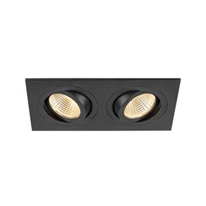 SLV 1008512 NEW TRIA Wandlamp Energielabel: F (A - G) LED 14 W Zwart