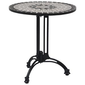 vidaXL Bistrotafelpoot Ø60x72 cm gietaluminium zwart