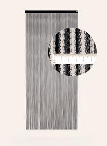 Degor Vliegengordijn Yarah Zwart 90 x 210 cm