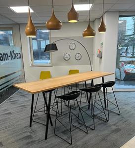 Industrielemeubelshop Eikenhouten statafel Julie