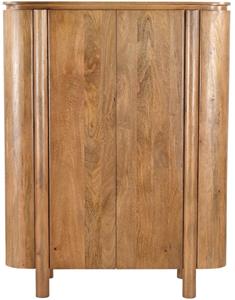 Livingfurn Opbergkast Salano Mangohout, 150 x 115cm - Bruin