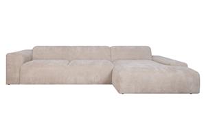 NADUVI Collection 5-zitshoekbank Hilton rechts ribstof | 