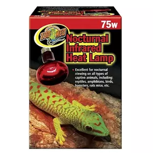 Zoo Med Nocturnal Red Infrared Heat Lamp 75W