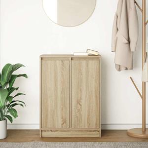 vidaXL Dressoir 57x34x76 cm bewerkt hout sonoma eikenkleurig