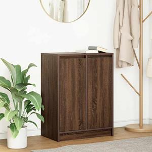 vidaXL Dressoir 57x34x76 cm bewerkt hout bruin eikenkleurig