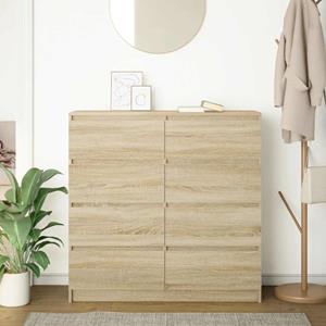 vidaXL Dressoir 100x35x99 cm bewerkt hout sonoma eikenkleurig