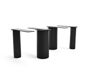 DELIFE Tischgestell Pilier Metall Schwarz für Tischplatten ab 200 cm