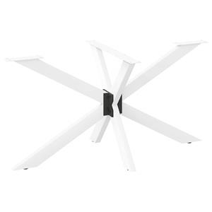 vidaXL Eettafelpoot spider vorm 150x78x(72-73) cm staal wit
