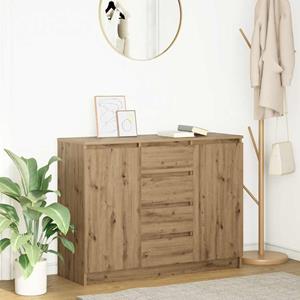 vidaXL Dressoir met lades 100,5x35x76 cm spaanplaat artisanaal