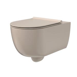 Xenz Gio randloos toilet 52cm met vortexspoeling en zitting zand mat