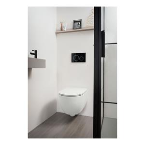 Xenz Gio randloos toilet 52cm met vortexspoeling en zitting wit mat