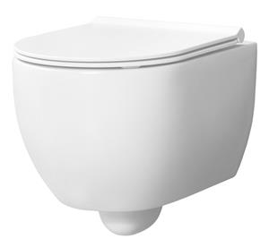 Xenz Gio randloos toilet 47cm met vortexspoeling en zitting wit mat