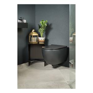 Xenz Gio randloos toilet 47cm met vortexspoeling en zitting zwart mat