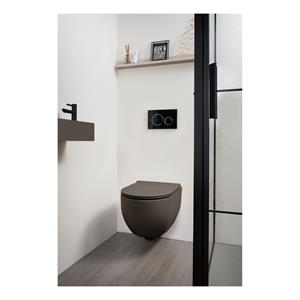 Xenz Gio randloos toilet 47cm met vortexspoeling en zitting coffee mat