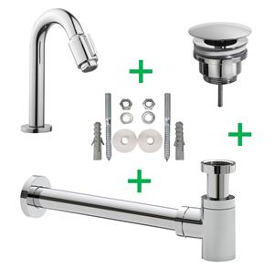 Mueller Round fonteinkraanset chroom