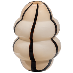 WOOOD Vaas Kency Glas, 32cm - Naturel