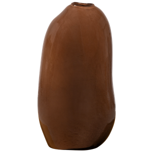 WOOOD Vaas Sahil Glas, 42cm - Bruin