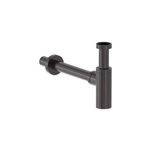 MAY Designsifon  Geborsteld Carbon Black PVD