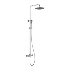 MAY Regendoucheset  Opbouw met Thermostaat, Incl. 3-Standen Handdouche & Hoofddouche 25 cm Chroom