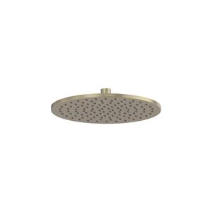 MAY Hoofddouche  Medium 25 cm met Antikalk Nozzles Geborsteld Mat Goud PVD