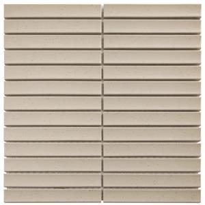 The Mosaic Factory Sevilla smalle vinger 2cm mozaïek tegels 30x30 vanilla speckle matt