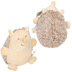 Merkloos Set van 2x stuks beige egel deurstoppers 20 cm -