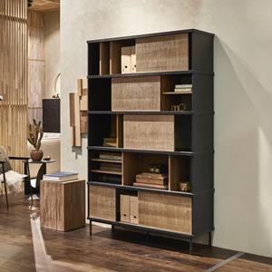 Ethnicraft Wandkast Oscar Teakhout, 195 x 120cm - Bruin