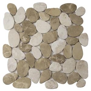 The Mosaic Factory Natural Stone marmer mozaïek tegels 31x30 bruin mix