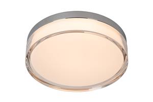 Lucide PLANO - Plafonnière Binnen/Buiten - Ø 23 cm - LED Dimb. - CCT - 1x11W 2700K/4000K - IP44 - Opaal