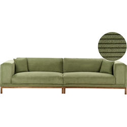 Beliani  VENG - Vierzitsbank - Groen - Corduroy