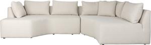 Zuiver Prosper Hoekbank Rechts Sand| Off-white - Beige