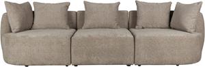 Dutchbone Rocca 4,5-zitsbank Cappuccino - Beige
